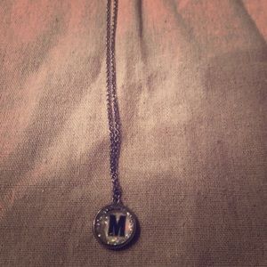 M letter necklace